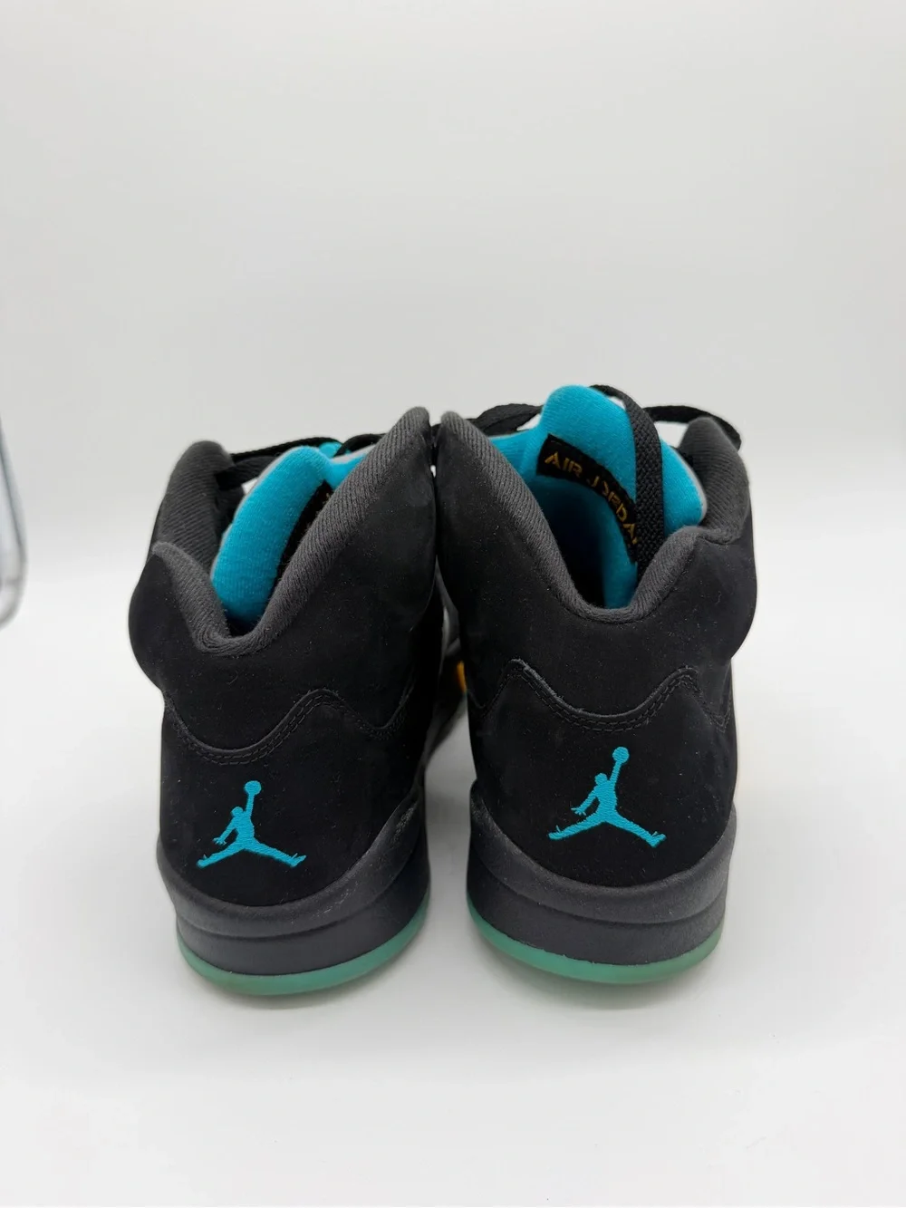Nike Air Jordan 5 Retro DD0587-047 Basketball Shoes Black Aqua Men's - Size 10.5